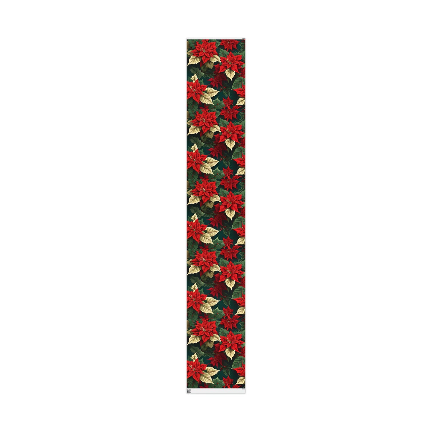 Christmas Poinsettia Wrapping Paper