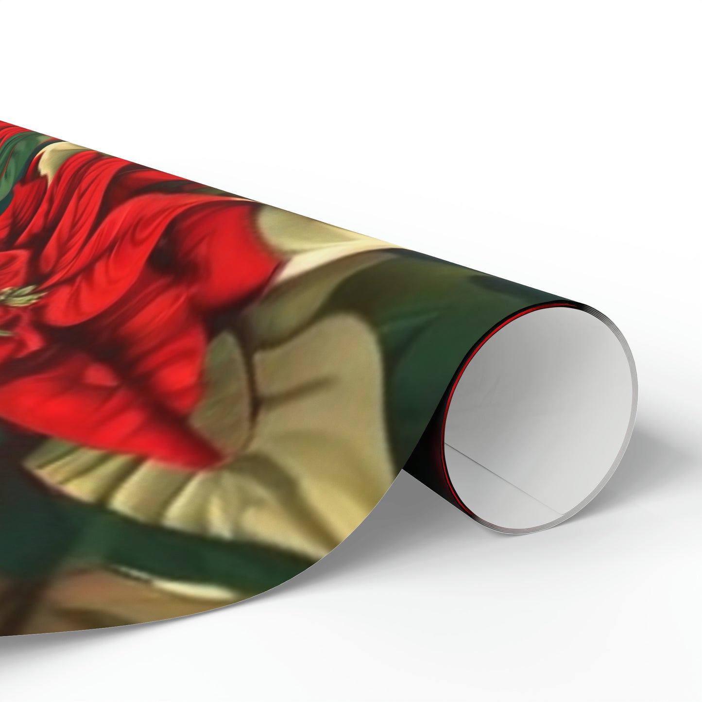 Christmas Poinsettia Wrapping Paper