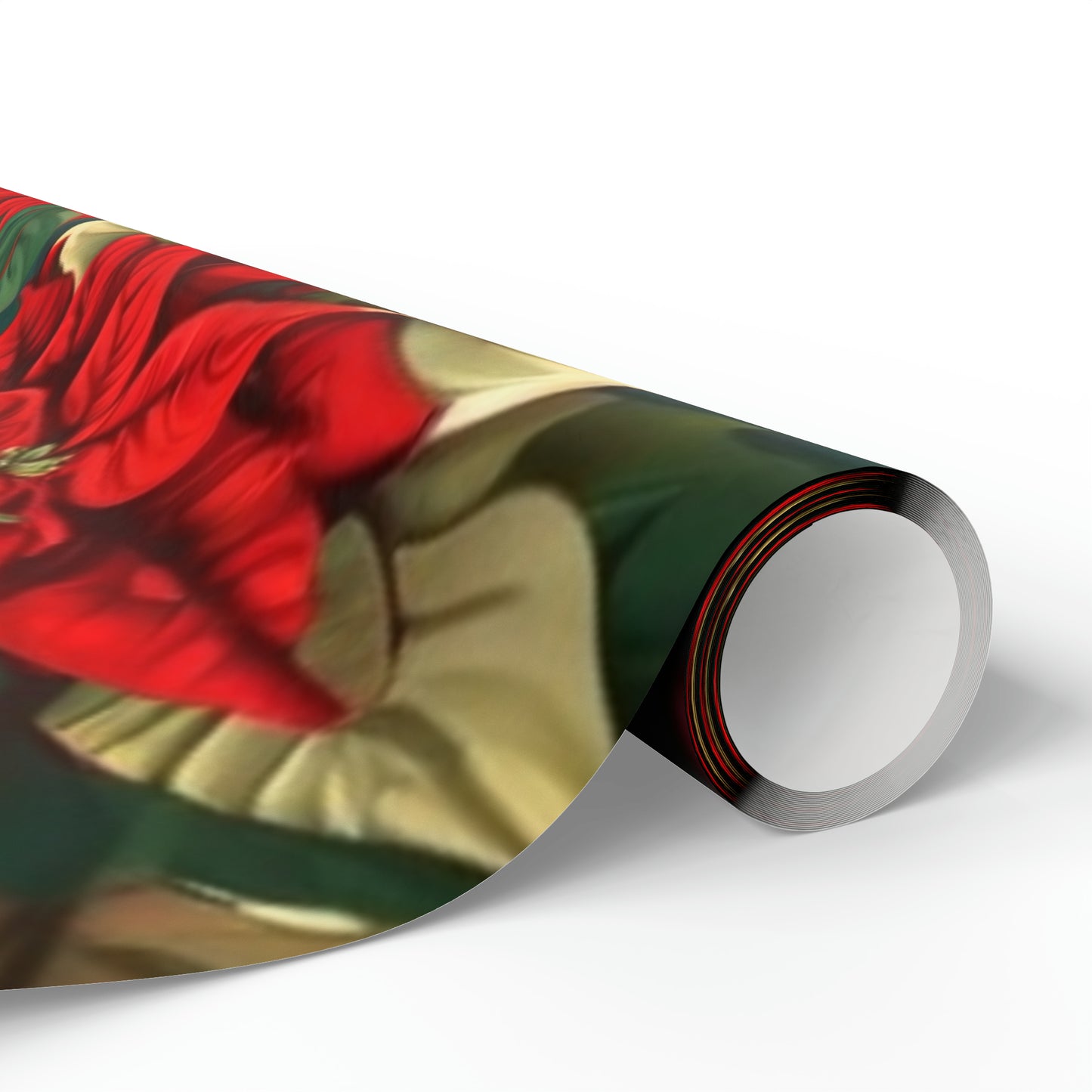 Christmas Poinsettia Wrapping Paper