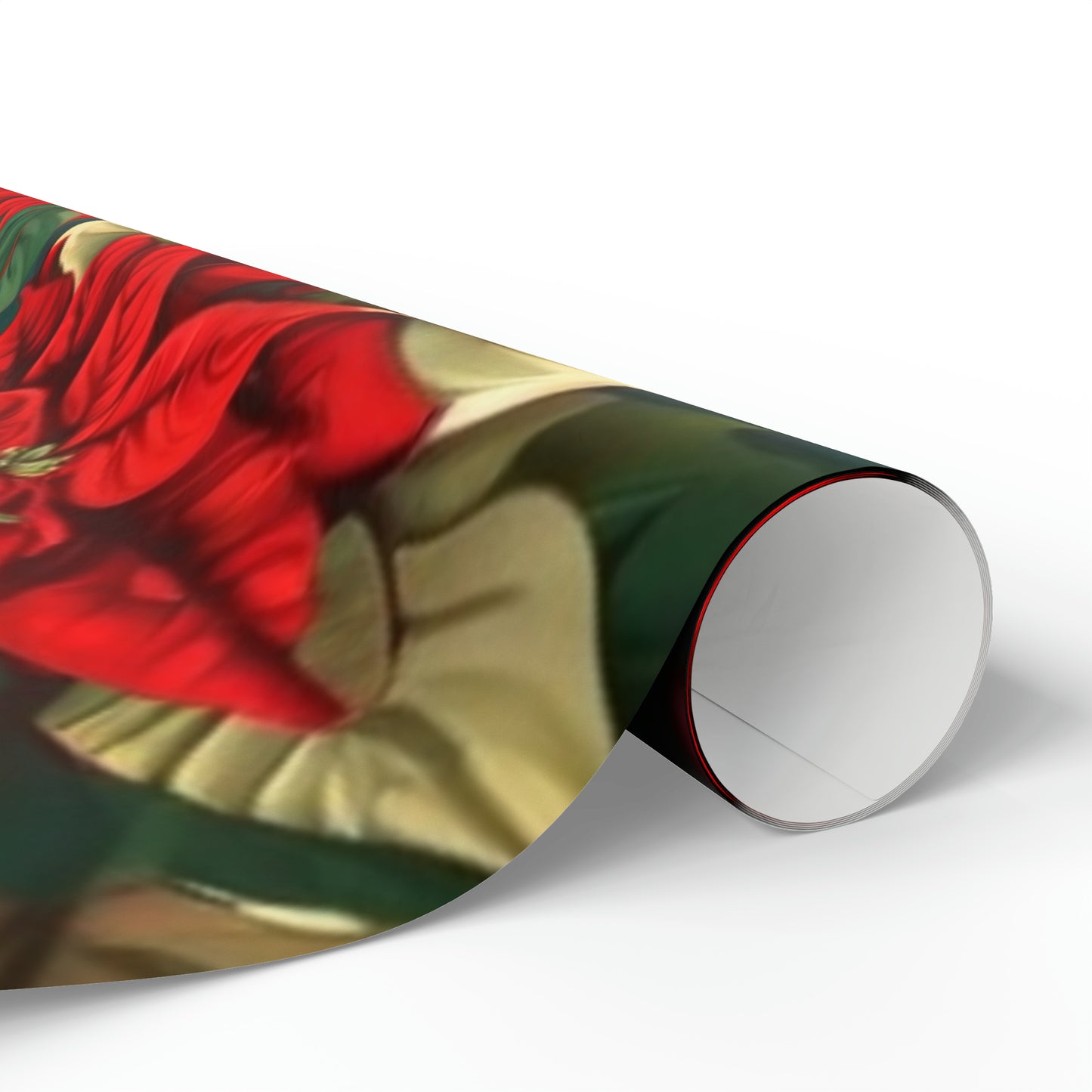 Christmas Poinsettia Wrapping Paper