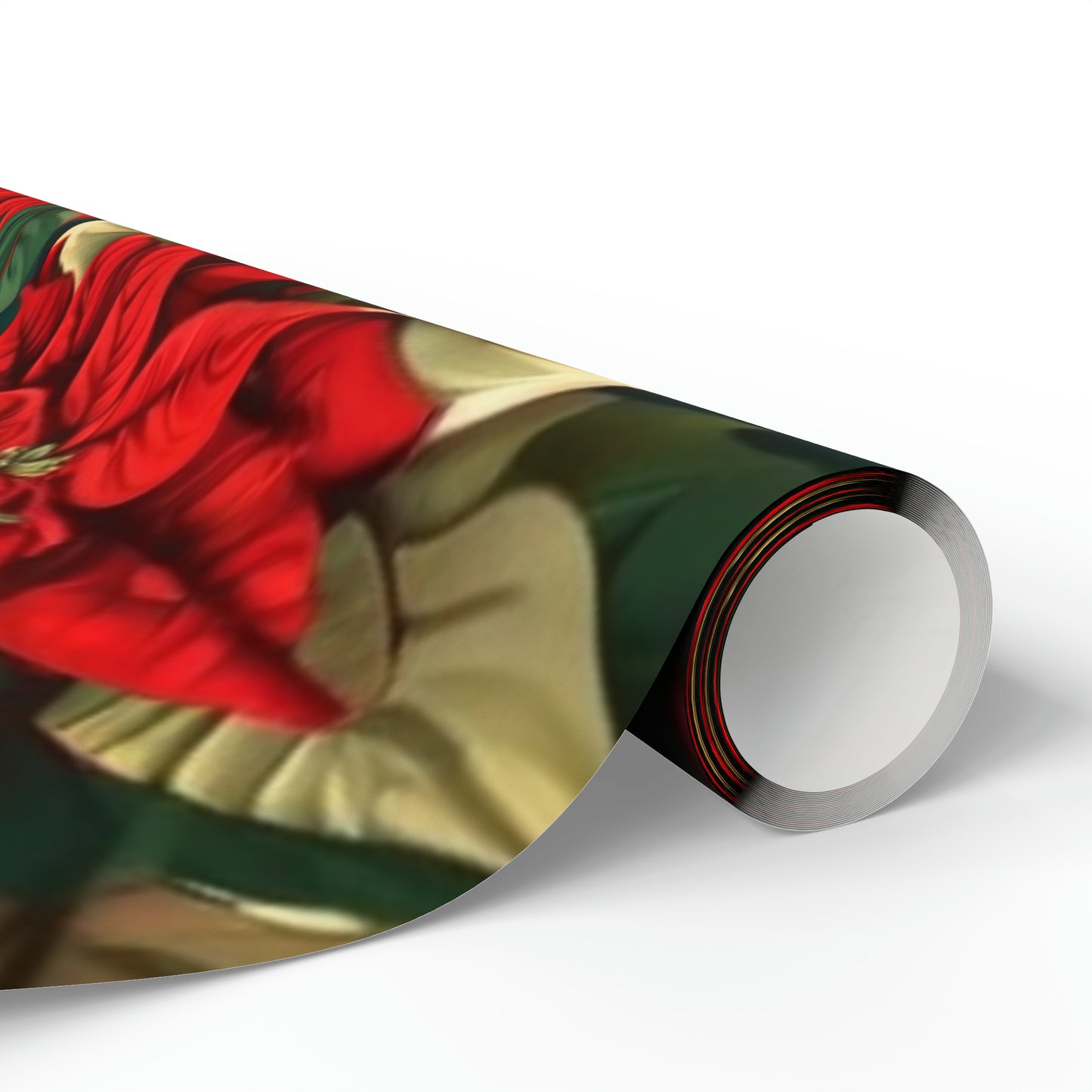 Christmas Poinsettia Wrapping Paper